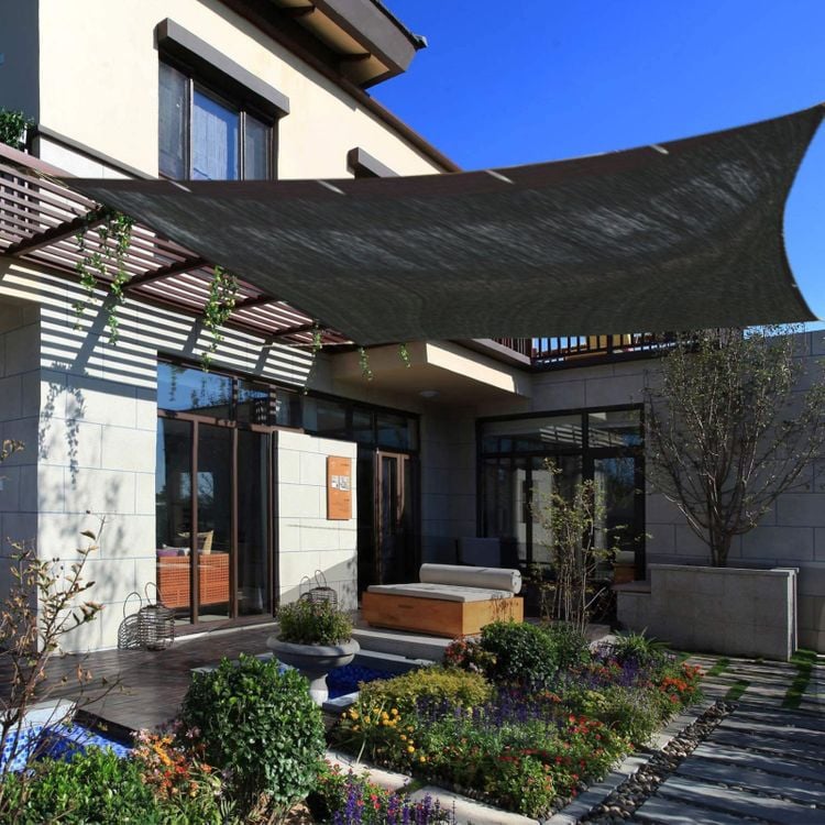 Outdoor courtyard shade net