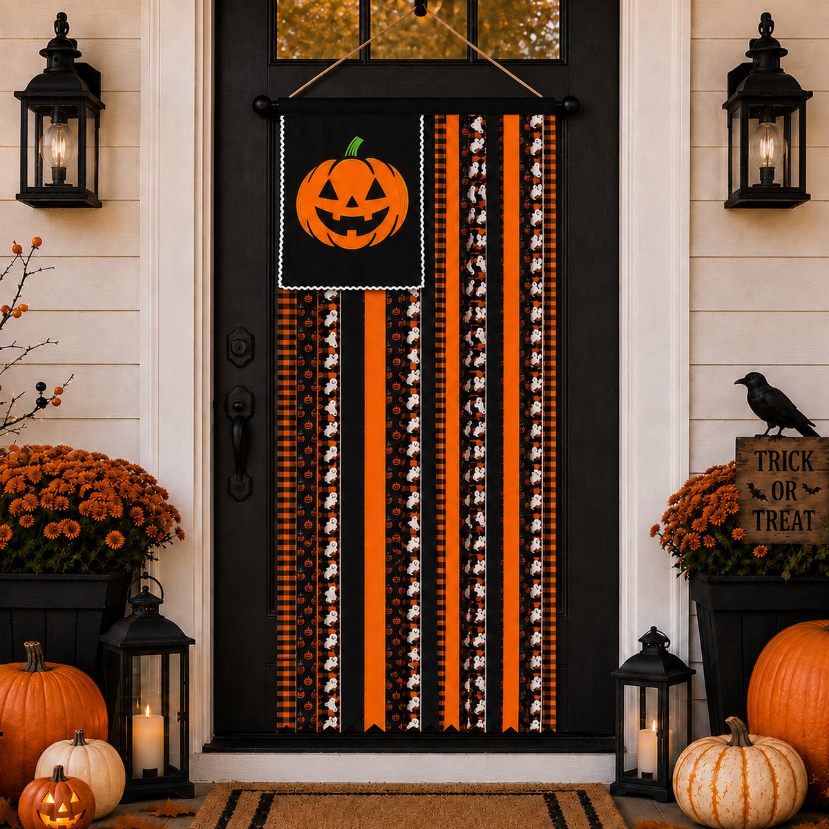 🎃Lighted Halloween Pumpkin Flag Hanging Banner