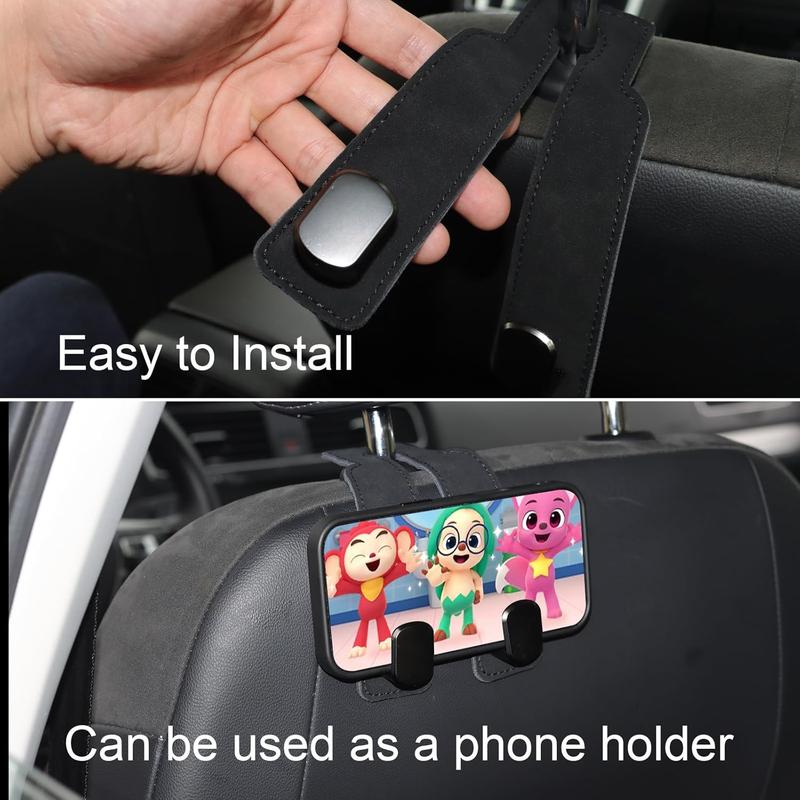 👜 Double Headrest Hooks For A Cleaner, More Organized Car
