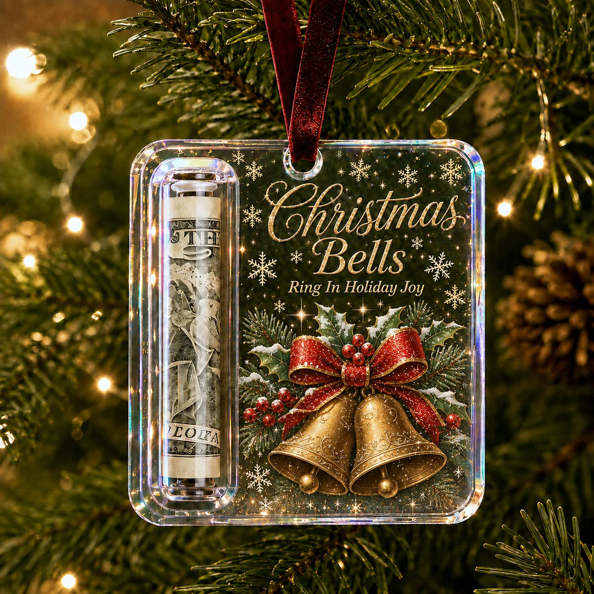 Christmas Cash Gift Ornament- Make Cash Feel Like A Real Christmas Gift💵